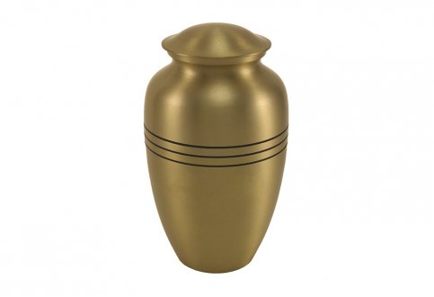 metal cremation urn_classic_spun_brass