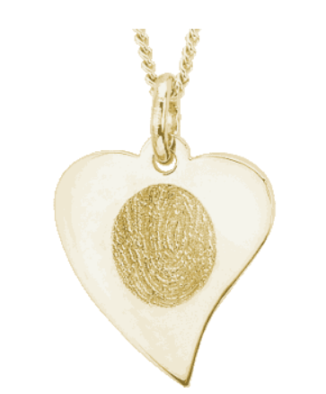 Cremation keepsakes Flat Heart Pendant
