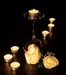 candles at a Cremation