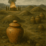 illustration of an ancient cremation
